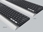 Logitech K780 Multi-Device Wireless Bluetooth Stand Compact Full Size Keyboard