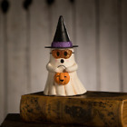 Bethany Lowe Witchy Ghost With Pumpkin Bucket & Witch Hat Halloween Figure New