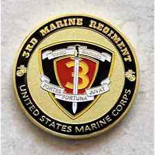 USMC USMarine Corps - 3rd Marine Regiment Challenge Coin