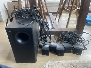 BOSE ACOUSTIMASS 6 SERIES II HOME THEATER 5 SPEAKER SYSTEM + SUBWOOFER + CABLES