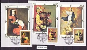 New ListingRussia, 1985 painting 6 maxi-card, Mi#5476-5481, spec. cancelled LENINGRAD