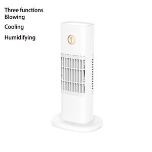 Portable Air Conditioner Cooling Fan Tower Fan Humidifier 3 Speeds Colorful LED