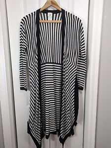 Cabi Women's Size XS Sweater Black White Striped Style 5802