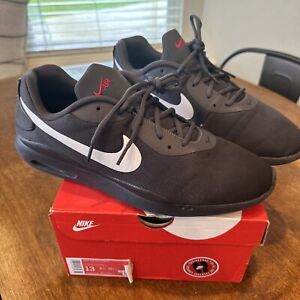Nike Air Max Oketo Running Shoes Mens Size 13 Gray Red White AQ2235-013