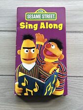 Sesame Street Sing Along VHS Tape 1987 Bert and Ernie Children’s Songs