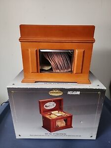 Tested Mr Christmas Gold Label Collection Music In Motion Cherry-toned Wood Box