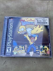 The Simpsons Wrestling (Sony PlayStation 1, 2001) PS1 Black Label
