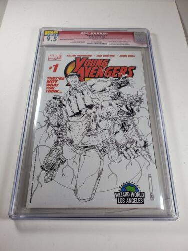 Young Avengers #1 Sketch Wizard World VIP Edition CGC Graded 9.5