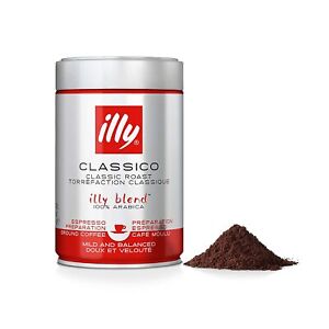 Illy Ground Coffee Espresso Classico Roast 8.8oz / 250g