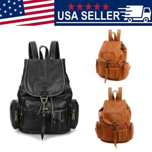Fashion Women Backpack PU Leather Travel Hand Shoulder School Bag Purse Rucksack