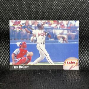 Fred McGriff 1995 Lykes Atlanta Braves Oddball Regional Issue Rare