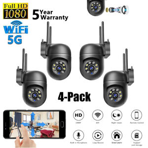 4 x 5G WiFi Security Camera System Smart outdoor IP Night Vision Camera 1080P