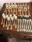STAINLESS STEEL SILVERWARE CHRISTMAS PATTERN 32 PIECES