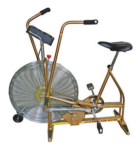 Schwinn AirDyne Ergometer Exercise Bike, Model AD4, Harvest Gold, Nice !