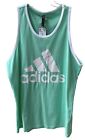 Adidas Men’s Large Badge Of Sport Classic Tank Top Activewear Easy Green New