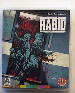 Rabid 1977 Arrow Import Blu-Ray DVD Region B/2 Chambers Cronenberg Horror