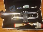 Bach TR200S Silver Bb Intermediate Trumpet--Chem Cleaned, Serviced, Extras!