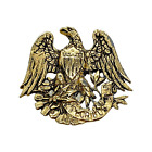 Sarah Coventry Brooch Gold Tone 1968 American Bald Eagle Pin Vintage