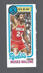 New Listing1980-81 Topps Separated HOF #7 Moses Malone Houston Rockets Basketball AS Card