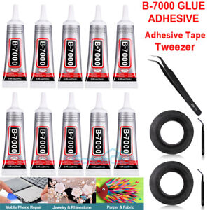 25ML B-7000 Multi-Purpose Glue Adhesive For Phone Frame Bumper Jewelry + Tape