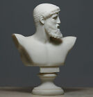 Greek Roman King God ZEUS JUPITER Bust Head Handmade Statue Sculpture 6.3 in