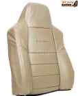 2002 Ford F250 F350 Lariat -Driver PERFORATED Leather Lean Back Seat Cover TAN- (For: 2002 Ford F-350 Super Duty Lariat 7.3L)