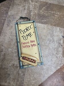 PICNIC TIME BBQ SIGN Famous BBQ Served Here 5.5