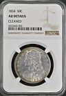 1834 Capped Bust Half Dollar NGC AU Details Cleaned
