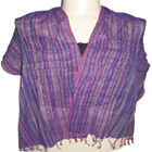 purple Handloom thin Cotton Scarf Oblong Striped Wrap Hijab scarf Dupatta