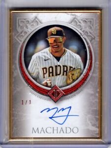 2023 Topps Transcendent Auto MANNY MACHADO 1/1 Gold Framed AUTOGRAPH Red SP