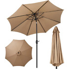 9ft Outdoor Waterproof Patio/Table Umbrella With Tilt, Push Button, and Crank