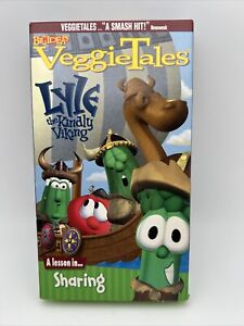 VeggieTales Lyle The Kindly Viking  VHS VCR Video A Lesson In Sharing 2001 G7