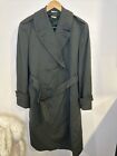Vintage US Army Military Trench Wool Removable Liner Overcoat Mens Long 40 R