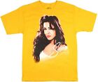 Official Selena Quintanilla La reyna Cumbia,pop,tex mex yellow Tee Shirt New