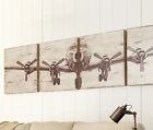 pottery barn planked airplane wall art