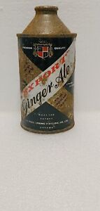 Vintage Export Ginger Ale The Pure Spring Canada Co Ottawa Cone Top Soda Pop Can
