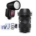 Sigma 28-70mm f/2.8 DG DN Contemporary Lens for Sony E with Zoom X R2 Flash Kit