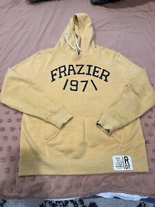 Roots Of Fight Joe Frazier 1971 Hoodie Mens XL MSG Yellow Heavyweight Pullover