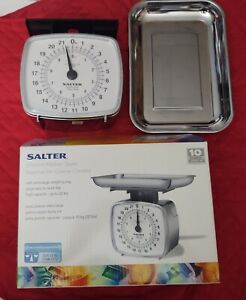 Salter Chrome Kitchen Scale. Capacity of 22 lbs New Open Box.