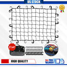 3'x4' Roof Rack Cargo Net，Mesh Bungee Net Stretches to 6'x8' for Rooftop Cargo