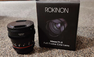ROKINON 50mm T1.5 DSX Cine Lens - Canon EF (Matte Black)