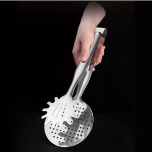 2 in 1 Oil Filter Spoon BBQ Filter Clamp Strainer Kitchen Cooking Accessories