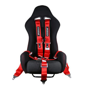 RED 3'' Race Car Seat Belts 5-Point SFI 16.1 Safety Harness polyest Universa USA