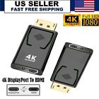 DisplayPort to HDMI Adapter Converter Display Port DP 4K HD For PC Projector TV