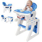 3 in 1 Baby High Chair Convertible Play Table Seat Booster Toddler Feeding Tray