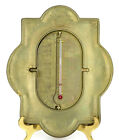 New ListingGothic Revival Brass Wall Thermometer 20th Century With Swiveling Plate GUMP'S