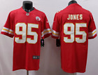 Kansas City Chiefs #95 Chris Jones Fully Stitched Men's Color Fan Red Jersey NWT