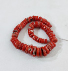 100% Natural Italy Red Coral Gemstone Sea Beads Mediterranean Coral Loose Beads.
