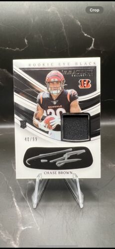 2023 NFL Immaculate Chase Brown Bengals Rookie Patch Auto /99