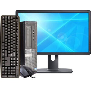 Dell Desktop Computer i5 PC SFF Up To 16GB RAM 2TB HD/SSD 24in Windows 10 Pro
